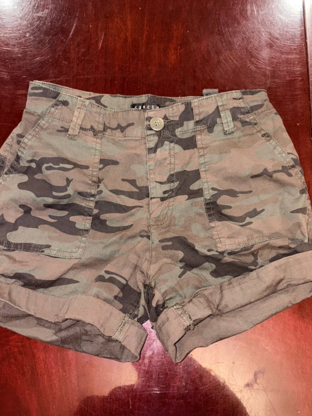 Sanctuary Camo Utility Shorts